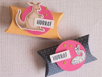 Bastelsets von Stampin up, Set für Leckereien tierisch gut verpackt, schnelle Verpackung, Schnelles