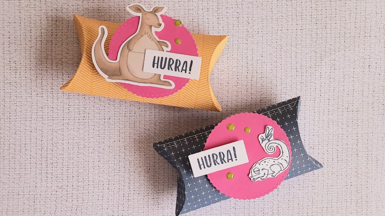 Bastelsets von Stampin up, Set für Leckereien tierisch gut verpackt, schnelle Verpackung, Schnelles