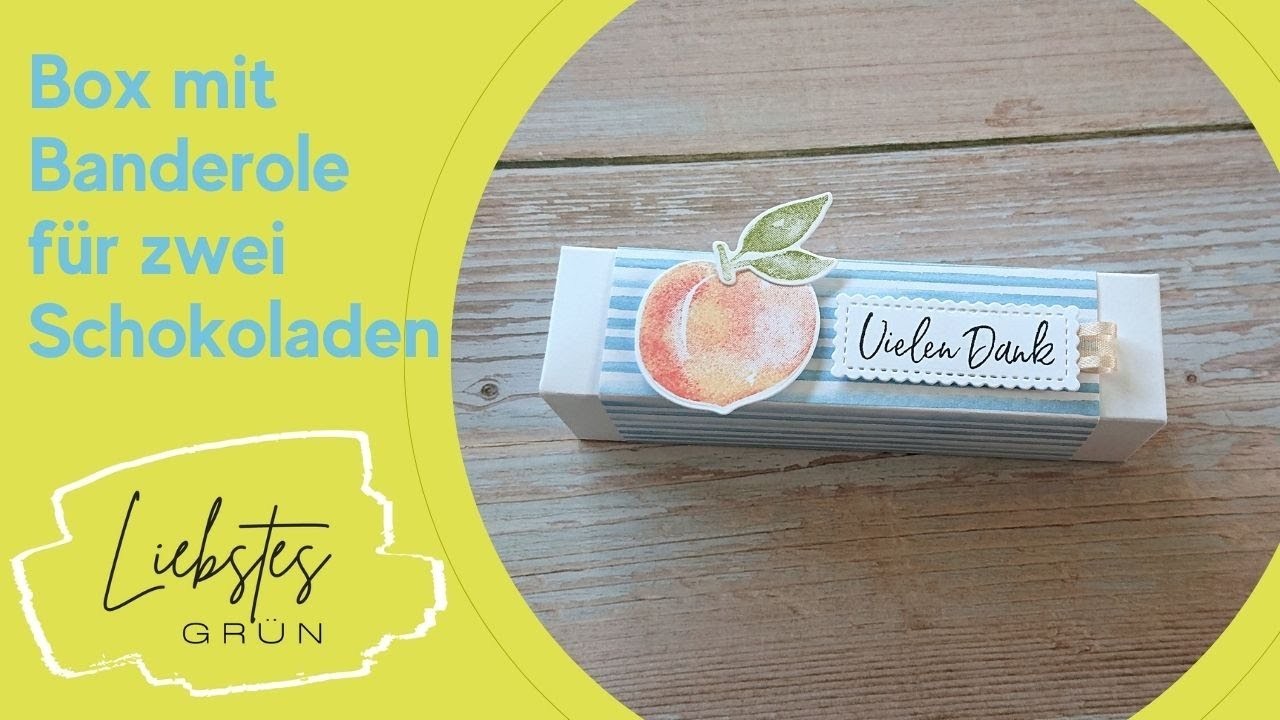 Box mit Banderole für Schoki - mit Produkten von Stampin' Up!