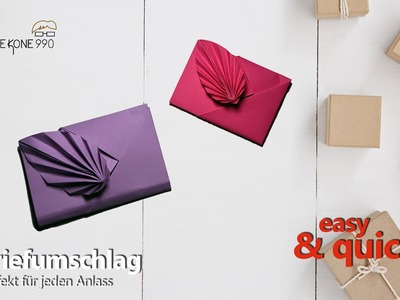 Briefumschlag perfekt zum Muttertag und Valentinstag - Origami falten leicht gemacht