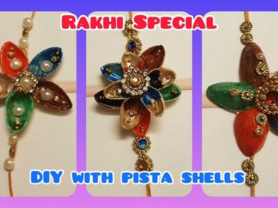 DIY Rakhi with Pista Shells | పిస్తా షెల్స్‌తో రాఖీ | Rakhsha bandhan Special Handmade Rakhi