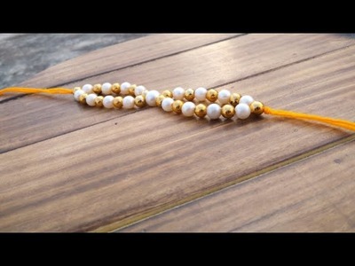 Easy DIY Pearl's Rakhi |Handmade Rakhi |Pearl Rakhi|Woolen Rakhi Making Ideas|Raksha Bandhan Special