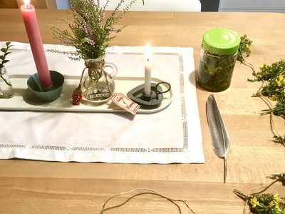 GESCHENKE DES WALDES. JOHANNISKRAUTÖL. TISCHDEKO. JOHANNISKRAUT - TEE