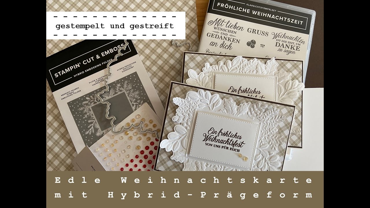 Sale-A-Bration - meine Ideen | Edle Karte mit Hybrid-Prägeform | Gratisprodukte von Stampin´Up!