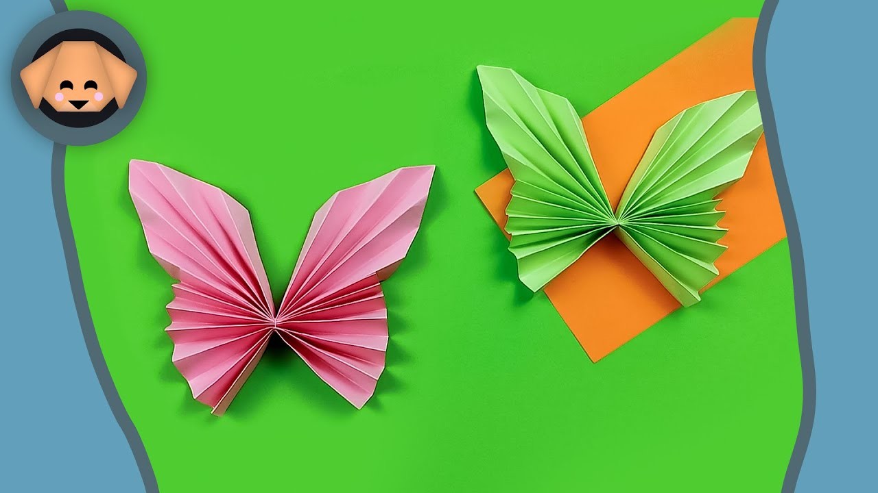 Schöne Origami Schmetterlinge aus Papier falten | Tolle Bastelidee für Frühling und Sommer