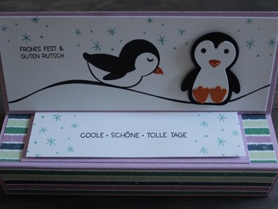 Weihnachtliche Box mit dem Produktpaket Pinguin Party von Stampin`UP!