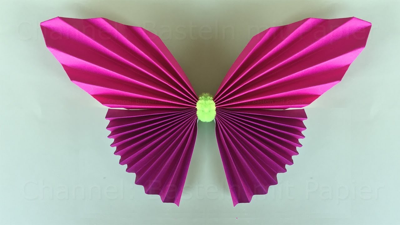 Basteln mit Papier: Schmetterling basteln - Geschenk oder Deko selber machen