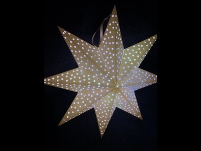 Beleuchteter Stern als Dekoration fürs Fenster basteln mit Stampin`Up! Produkten #weihnachten #dekor