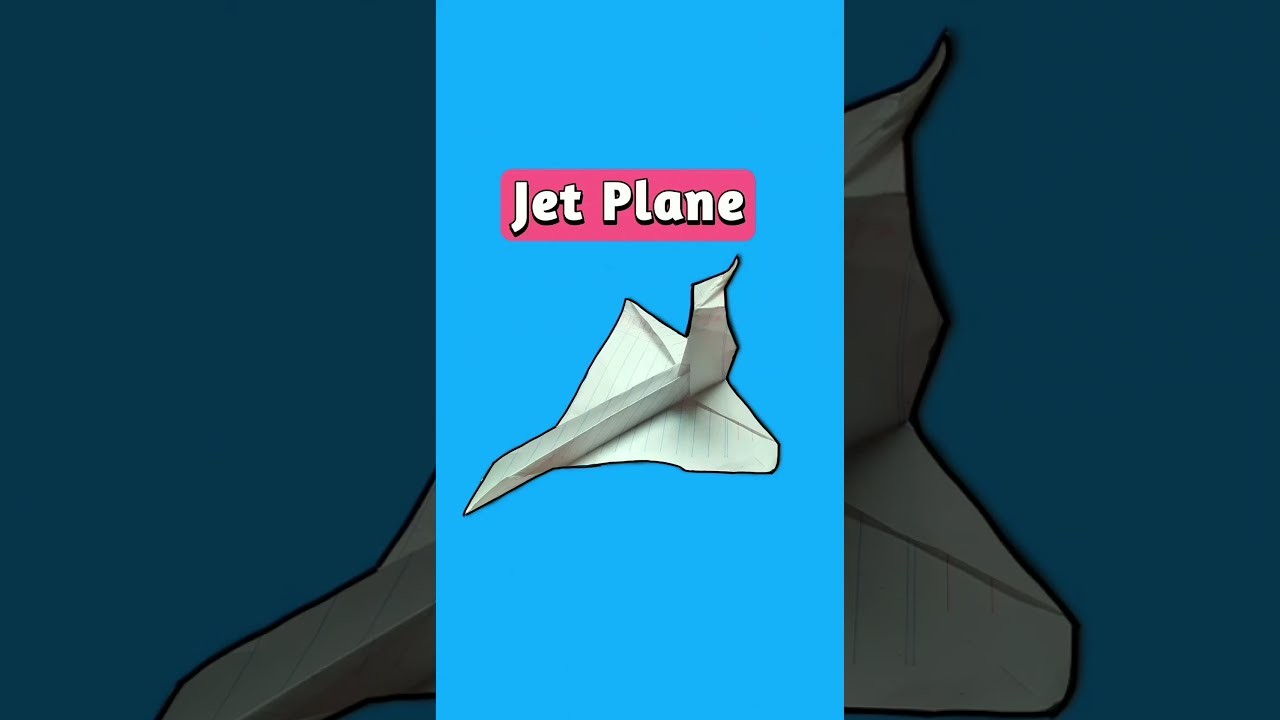 Cara Membuat Pesawat dari Kertas | Pesawat Kertas | Jet Paper Plane #shorts