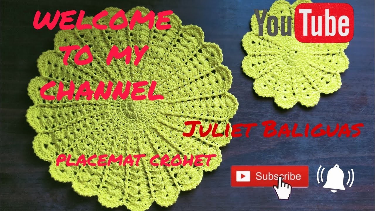 Crochet placemat