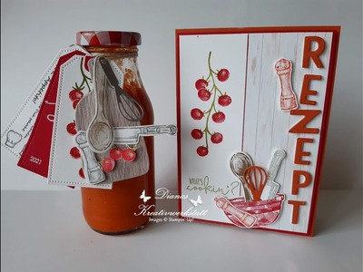 Geschenkidee mit Wow-Effekt Rezeptkarte What's cookin' Stampin'Up!