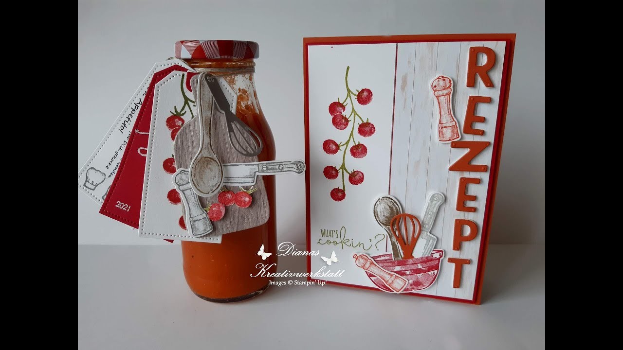 Geschenkidee mit Wow-Effekt Rezeptkarte What's cookin' Stampin'Up!