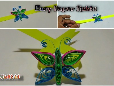 Rakhi | Paper Rakhi | Quilling Rakhi | Happy Raksha Bandhan | Rakhi making | #cacraft&art