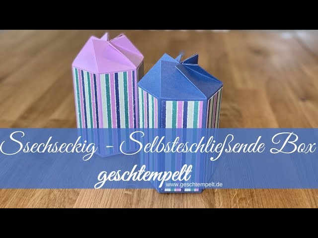 Sechseckig - Selbstschließende Box - Pinguin & Co - eine Anleitung mit den Produkten von Stampin´Up!