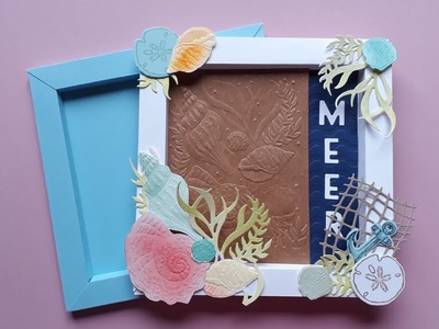 ????Wie Muscheln.Bilderrahmen.Shadowbox.Maritim.DIY.Dekoration⛵