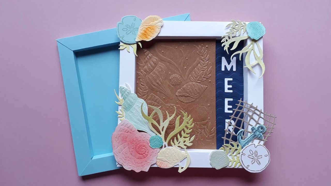????Wie Muscheln.Bilderrahmen.Shadowbox.Maritim.DIY.Dekoration⛵