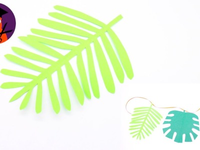 Basteln mit Papier Blätter Girlande Special DIY Deko für Sommer, Herbst & Urlaub #wplus.tv