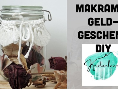 Makramee Geldgeschenk Hochzeit | Geldgeschenk basteln | Geschenk Hochzeit DiY | Boho Hochzeit DiY