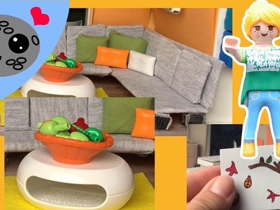 Playmobil Familie Steiner- Modernes Wohnhaus herbstlich dekorieren- DIY für Kids
