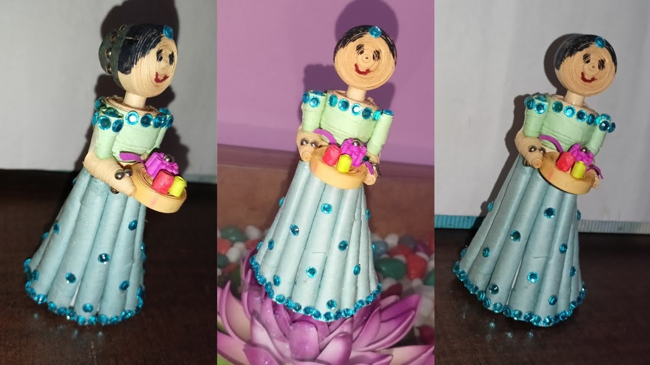 Rakasha Bandhan Quilling Doll | Quilling Art | DIY Quilling Doll | Gift for Rakasha Bandhan ????✨