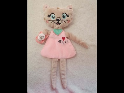 Schnuffeltuch KATZE ITH von Nähzauberwäldchen, DIY Babygeschenk zum sticken. Brother Stellaire XE1