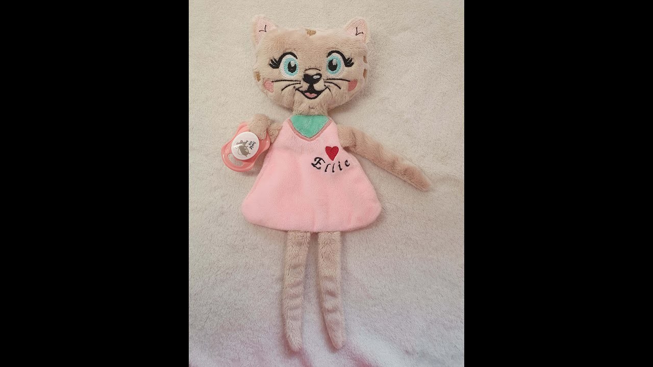 Schnuffeltuch KATZE ITH von Nähzauberwäldchen, DIY Babygeschenk zum sticken. Brother Stellaire XE1