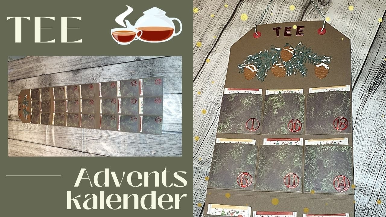 Tee Adventskalender zum aufhängen | Adventskalender 2021 | DIY | #bastelnmitaction