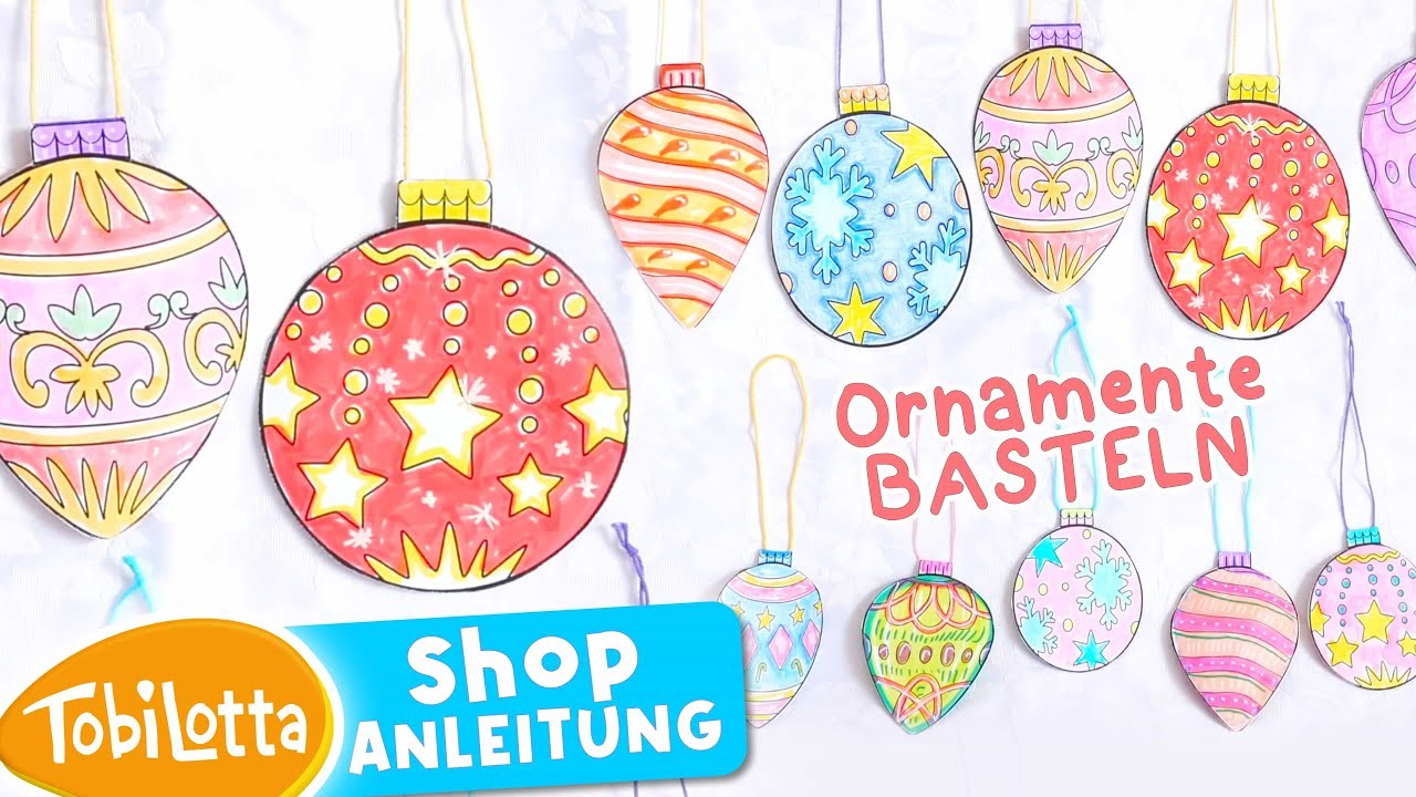 Weihnachtsbaumschmuck Ornamente Basteln DIY Advent basteln Weihnachtsbastelei DIY Advent