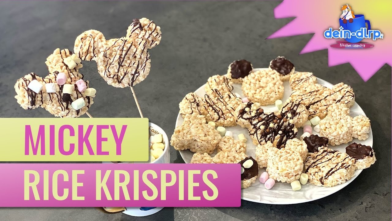 Wir machen Mickey Mouse Rice Krispies Treats (Anleitung + Rezept) |  dein-dlrp Kitchen Calamity