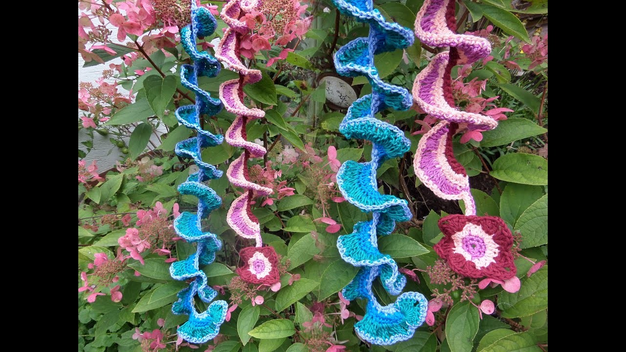 Crochet-Wind-Spinner WINDSPIEL mit BLUMEN Häkeln LEICHT gemacht no 2