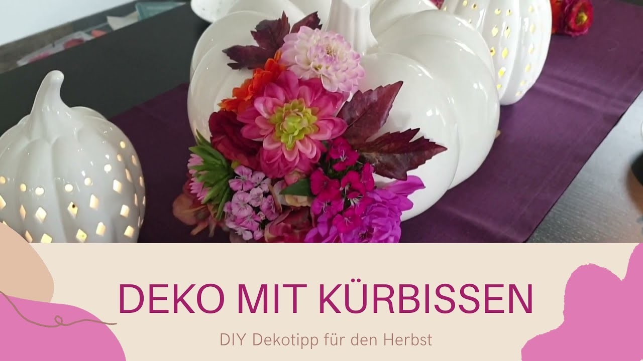 Deko mit Kürbissen im Herbst: DIY Tipp