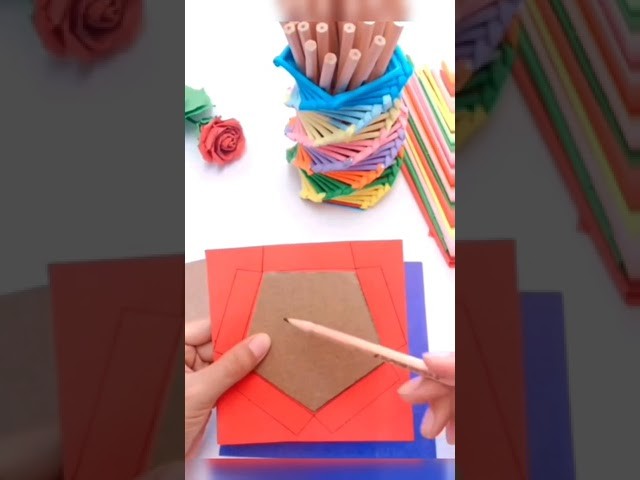 DIy Paper Pen stand