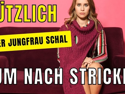 Sternzeichen Schal stricken - Der Jungfrau Schal