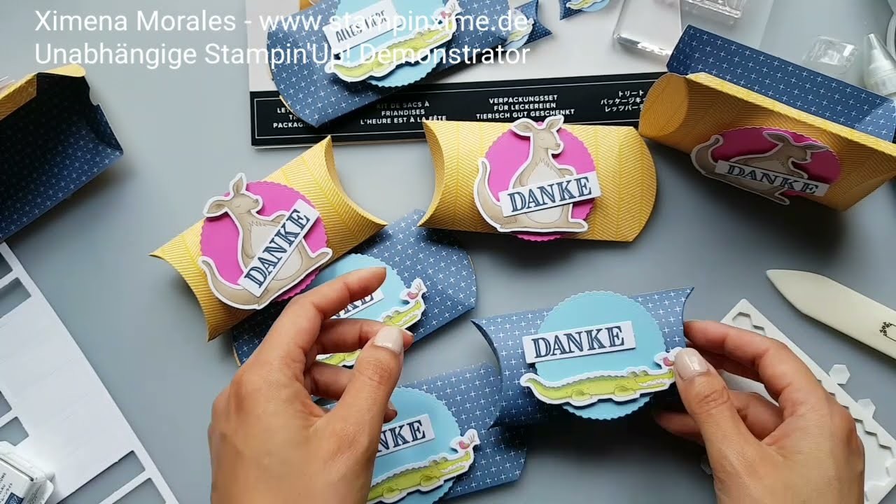 Tierisch einfach zu basteln ???? Pillowboxes von Stampin'Up!