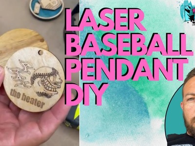 Baseball Pendant Gift - Laser Engrave DIY #shorts
