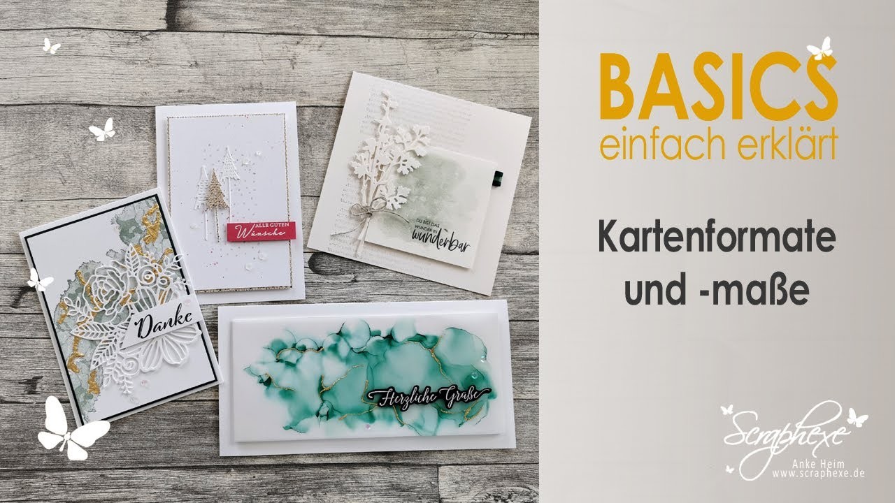 BASICS - einfach erklärt | Kartenformate und -maße