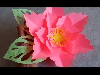 DIY: Romantische Papierblüten. Große Blumen aus Papier basteln einfach