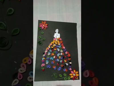 Handmade paper quilling dress  ????❤️❤️