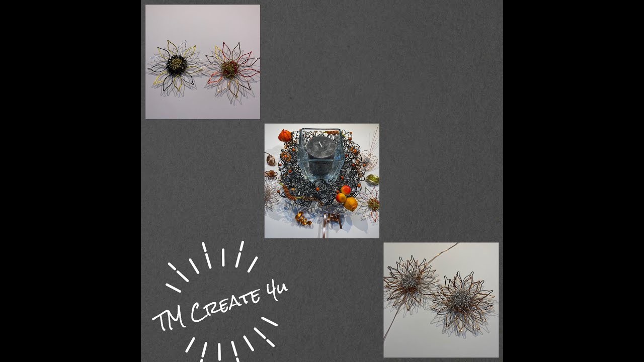 Herbstdekorationen Teil I "Herbstblume und Seerose.Lotusblume"