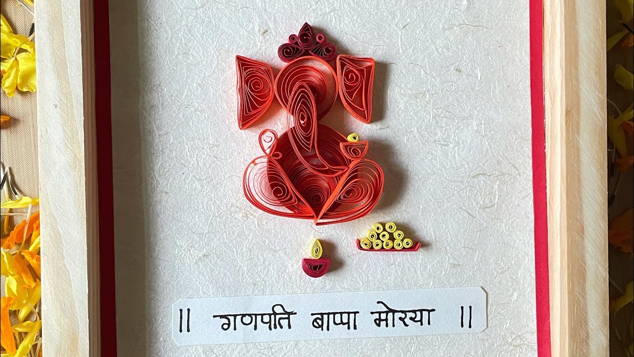 Paper quilling lord Ganesha | Festival special | Quilling God ???????? @artuniversebychaitra9932