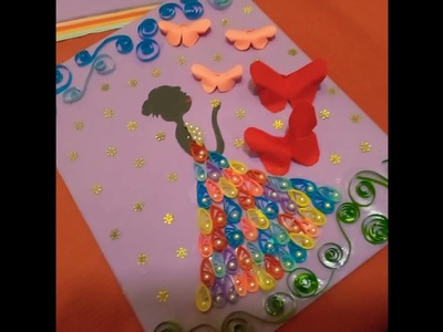 Quilling paper crafts