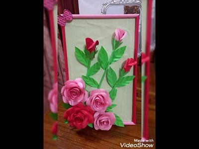 صنع هدية  ورد من الورق