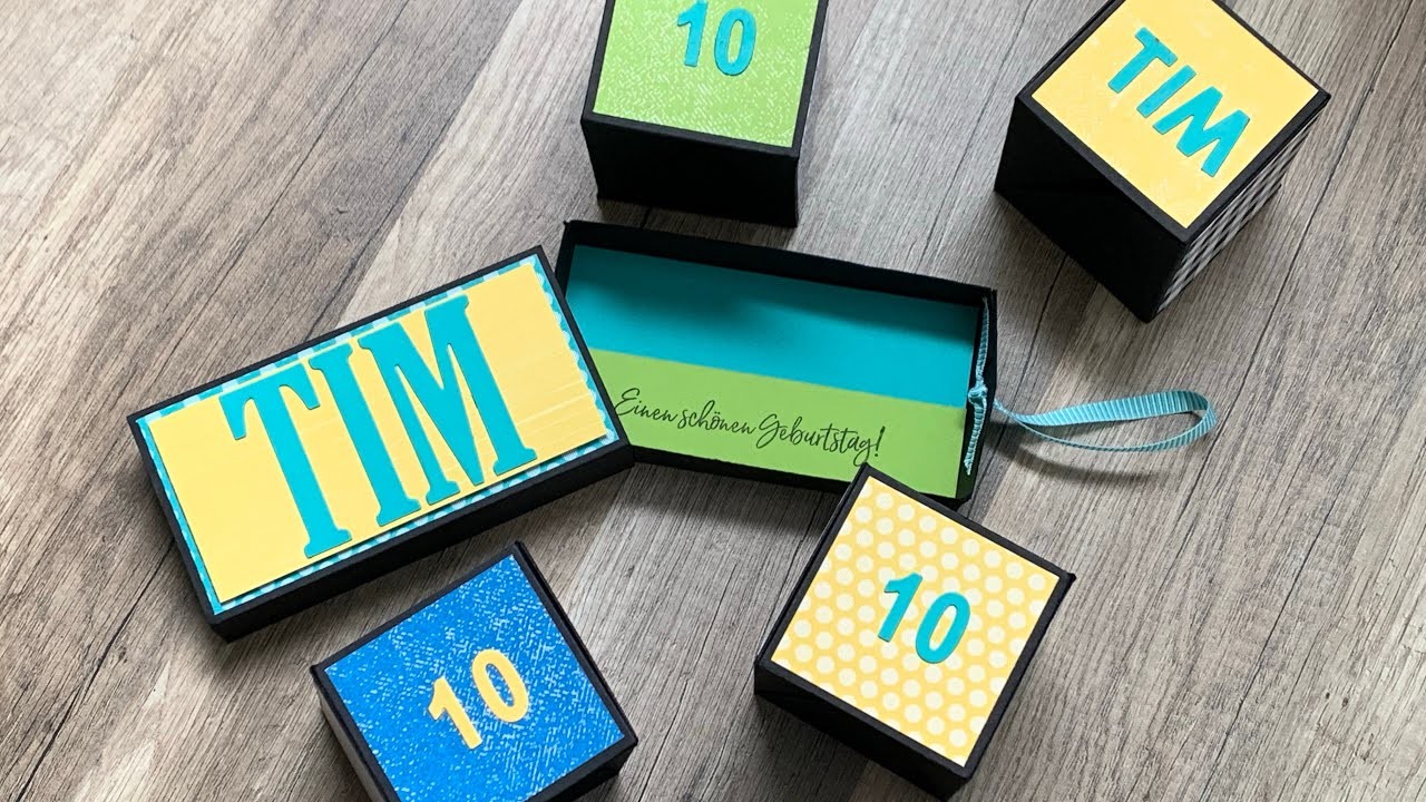 Tutorial: Pop-Up-Würfel Box - interaktive Verpackung zum Geburtstag - mit Stampin' Up!