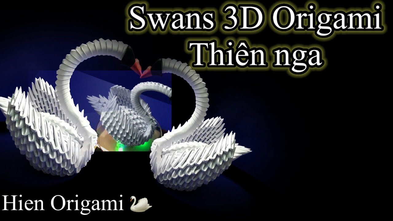 (10) 3D Origami Swan #4