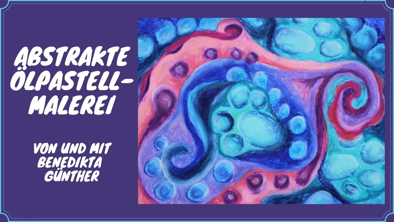 Abstrakte Ölpastellmalerei!