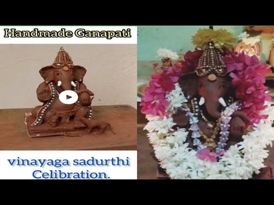 DIY Handmade Ganapati & Vinayaga sadurthi celebration #Shorts.