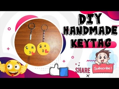 Diy handmade keytag. 