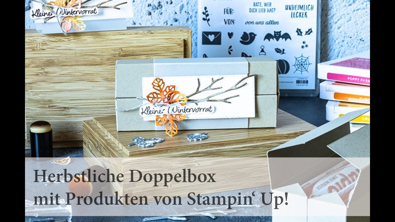 Herbstliche Doppelbox - Kleiner Wintervorrat mit Produkten von Stampin' Up!