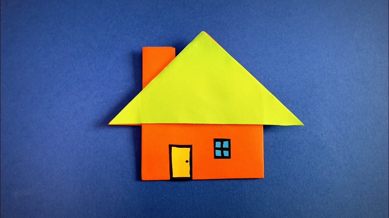 How to Make a Paper House with a chimney | Origami House | Easy Origami ART