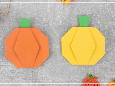 Origami Kürbis basteln | DIY Deko Idee für den Herbst ????